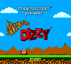 Fantastic Dizzy title screen for Sega Game Gear
